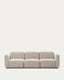 Canapé modulable Neom 3 places beige 263 cm FSC Mix Credit