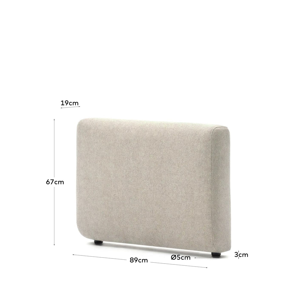 Neom sofa arm in beige FSC Mix Credit