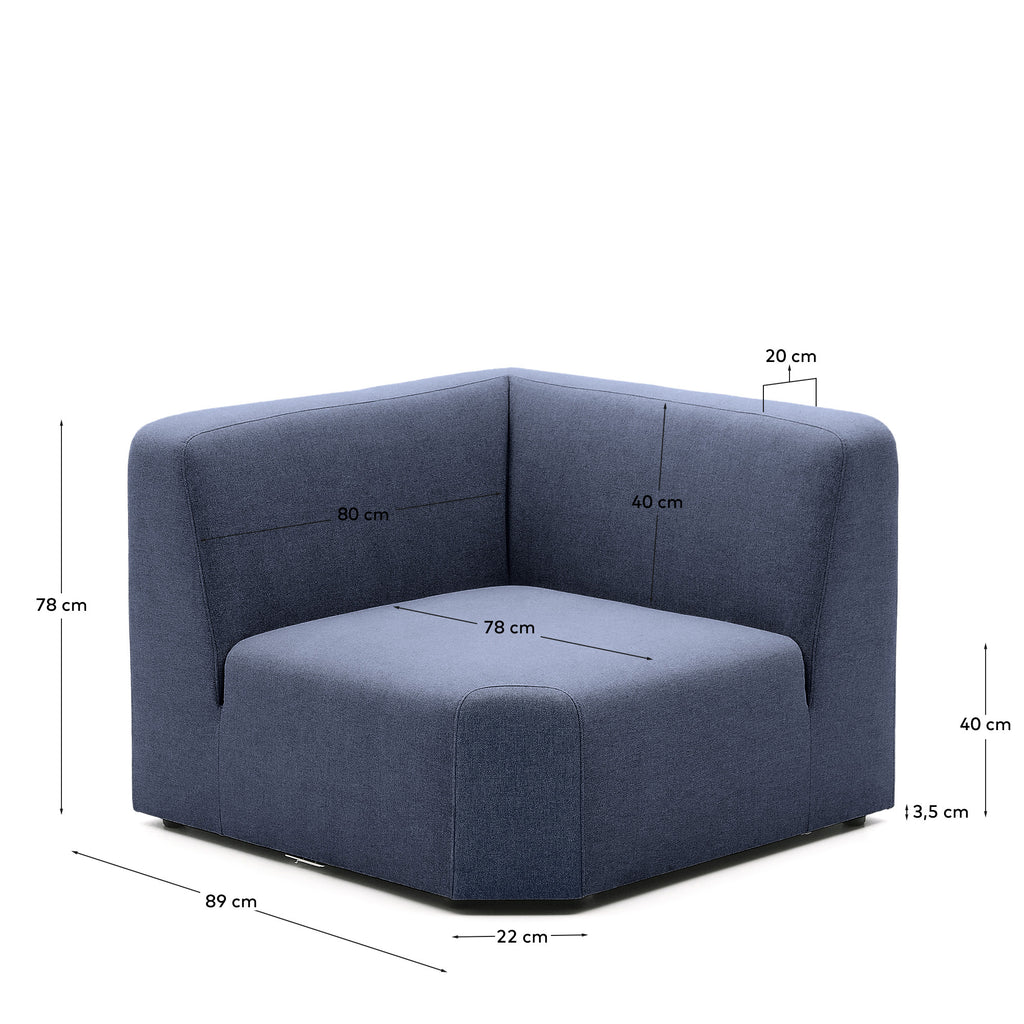 Module d'angle Neom bleu 75 cm FSC Mix Credit