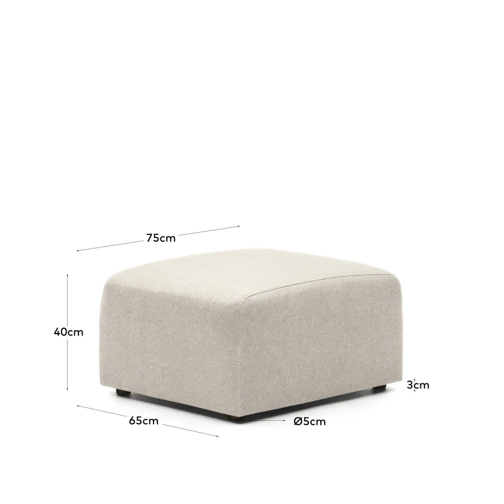 Repose-pieds Neom beige 75 x 64 cm FSC Mix Credit