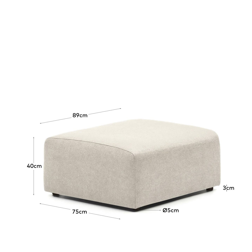 Pouf terminal Neom beige 75 x 89 cm FSC Mix Credit