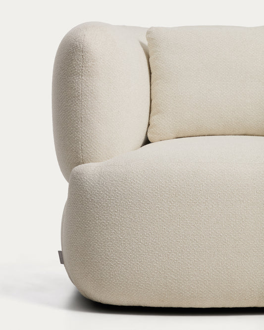 Martina ecru chenille armchair with cushion FSC Mix Credit