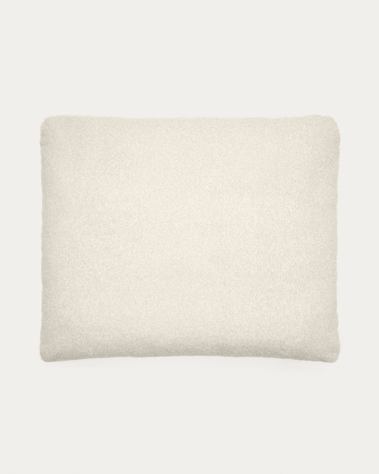 Coussin Martina en bouclette couleur écrue 60 x 52 cm