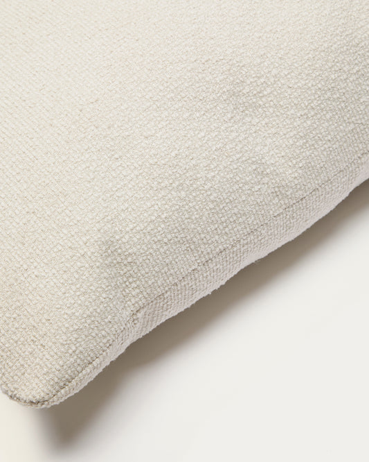 Martina ecru chenille cushion 52 x 52cm