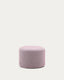 Repose-pieds déhoussable Kaeli violet Ø 60 cm