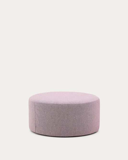 Repose-pieds déhoussable Kaeli violet Ø 90 cm