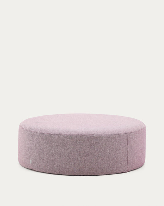 Repose-pieds déhoussable Kaeli violet Ø 120 cm