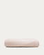 Housse pour repose-pieds Kaeli en bouclette rose Ø 60 cm