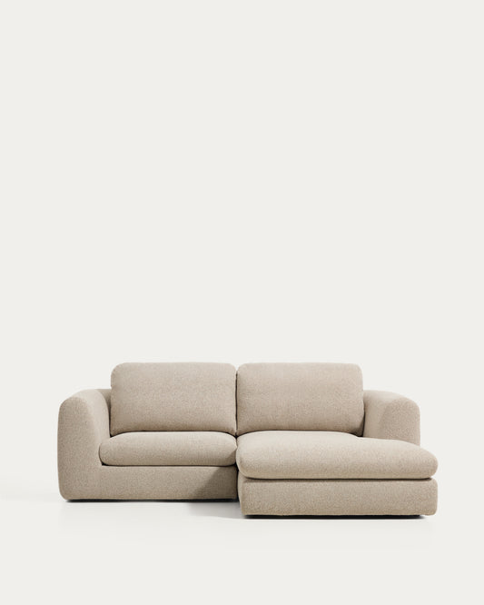 Vera beige 3-seater sofa and right-hand chaise longue 232 cm FSC Mix Credit