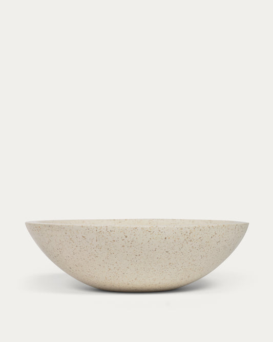 Vasque à poser Delina terrazzo blanc Ø 40 cm
