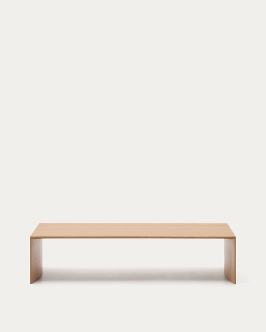 Table basse Litto en placage de chêne FSC Mix Credit 140 x 70 cm