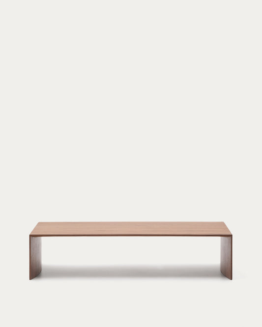 Table basse Litto en placage de noyer FSC Mix Credit 140 x 70 cm