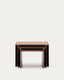 Ensemble Litto de 3 tables gigognes en placage de noyer FSC Mix Credit 60 x 40 / 51 x 36 / 42 x 31 cm