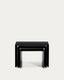 Ensemble Litto de 3 tables gigognes en DM laqué noir 60 x 40 / 51 x 36 / 42 x 31 cm