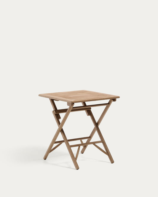 Table pliante Dandara en bois d’acacia 66 x 66 cm FSC 100 %