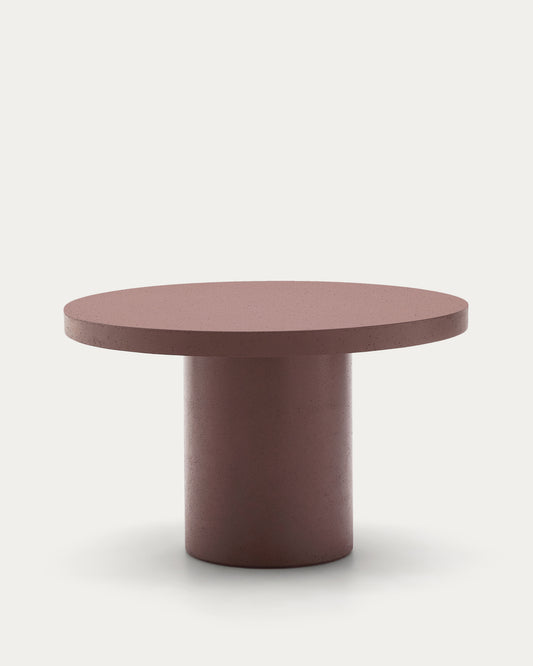 Table ronde Aiguablava en ciment terracota Ø 120 cm