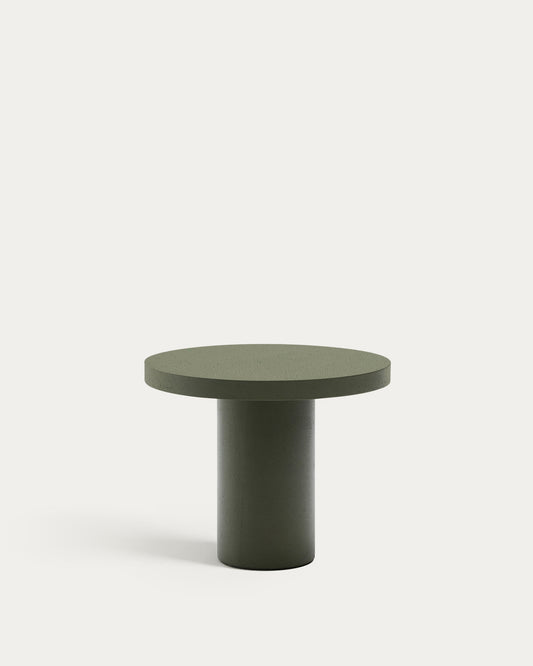 Table ronde Aiguablava en ciment vert Ø 90 cm