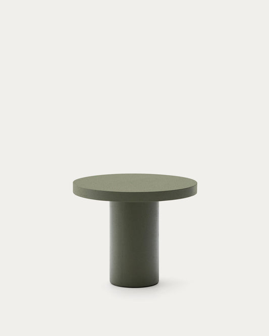 Table ronde Aiguablava en ciment vert Ø 90 cm
