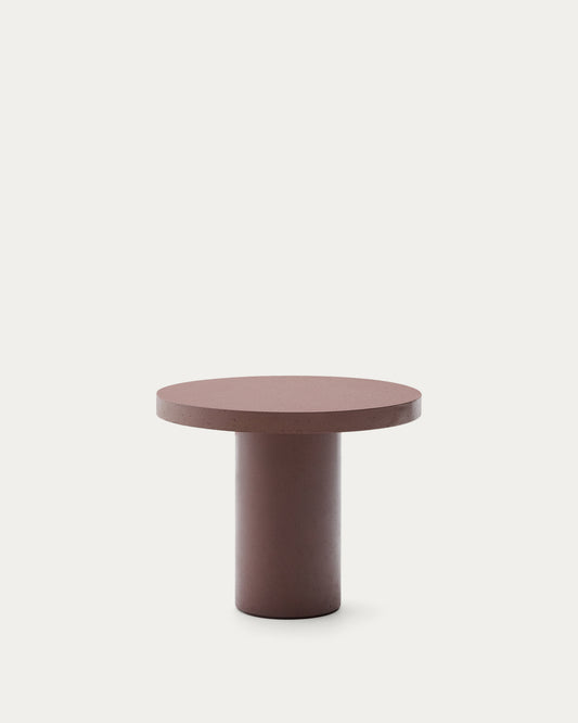 Table ronde Aiguablava en ciment terracota Ø 90 cm