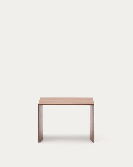 Table auxiliaire Litto en placage de noyer FSC Mix Credit 55 x 40 cm