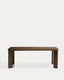 Table extensible Jondal en bois et placage de chêne avec finition ton noyer FSC 100 % 200 (286) x 100 cm