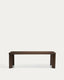 Table extensible Jondal en bois et placage de chêne avec finition ton noyer FSC 100 % 240 (320) x 100 cm