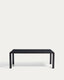 Table extensible Erisia en bois de chêne massif finition ébénisée 200 (280) x 100 cm FSC 100%