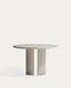 Table ronde Nealy en DM laqué écrue Ø 120 cm