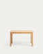 Table extensible Narevi en placage de chêne finition naturelle 130 (190) x 80 cm