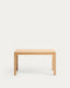 Table extensible Narevi en placage de chêne finition naturelle 170 (230) x 80 cm