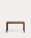 Table extensible Narevi en placage de chêne finition noyer 170 (230) x 80 cm
