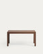 Table extensible Narevi en placage de chêne finition noyer 210 (270) x 100 cm