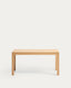 Table extensible Narevi en placage de chêne finition naturelle 210 (270) x 100 cm