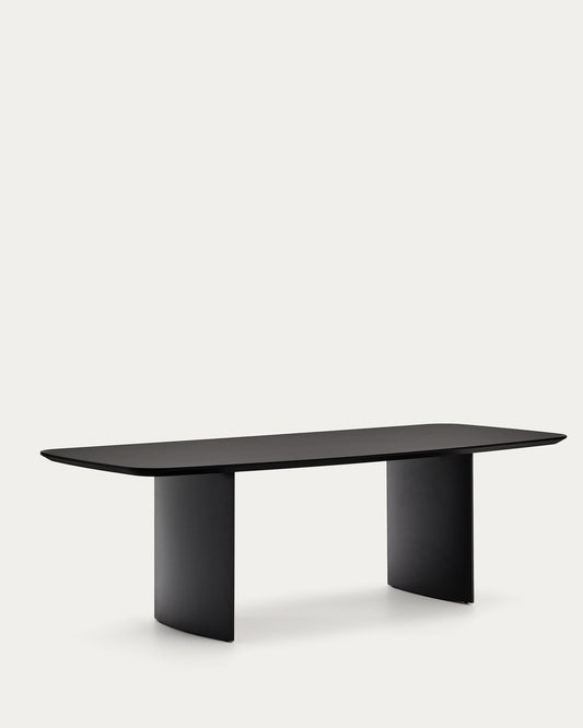 Table Litto en DM laqué noire 240 x 100 cm