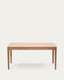 Table extensible Yain en placage et bois de chêne 160 (220) x 80 cm