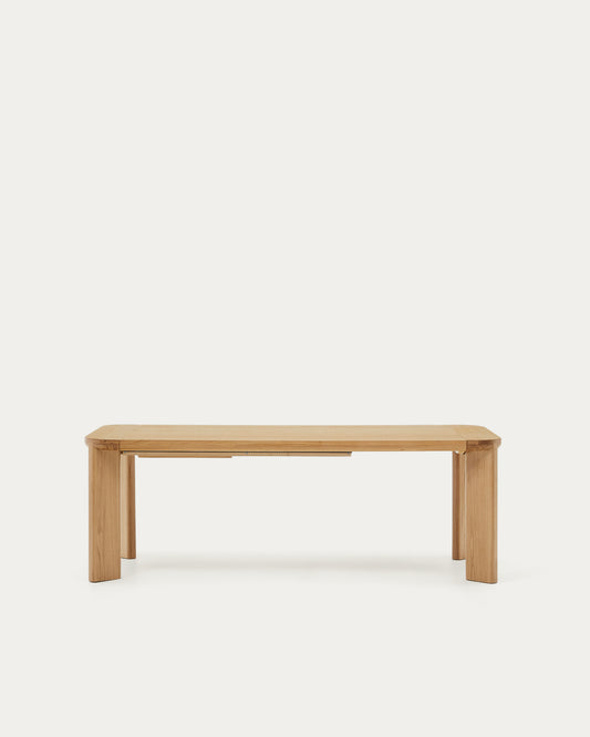 Table extensible Jondal en bois et placage de chêne FSC 100 % 200 (286) x 100 cm