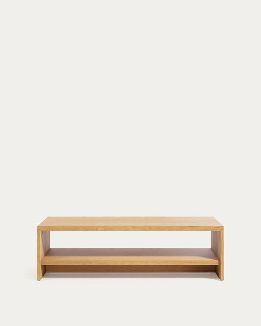 Table basse Abilen en placage de chêne 120 x 60 cm FSC 100 %.