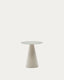 Table d'appoint Wilshire en verre trempé et métal avec finition peinture gris mat Ø 50 cm