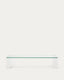 Table basse Adularia en verre trempé transparente 140 x 60 cm