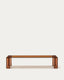 Table basse Adularia en verre trempé marron 140 x 60 cm