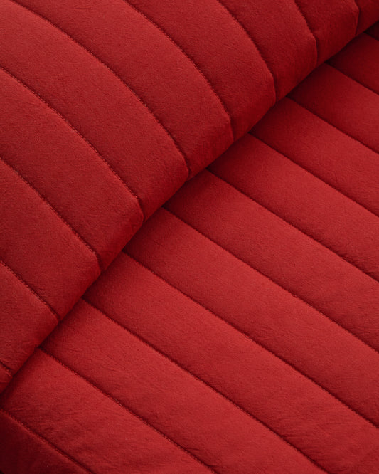 Couvre-lit Sini en coton 100 % rouge pour lit de 90 cm