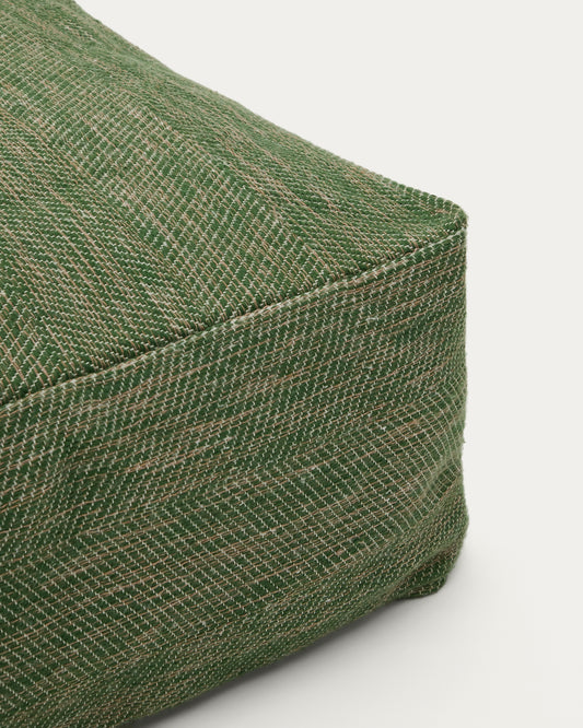 Pouf Vedell 100% PET vert 60 x 60 x 30 cm
