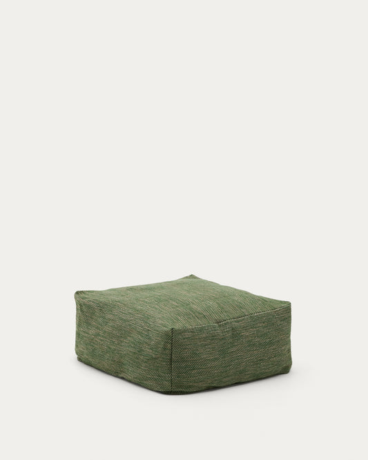 Pouf Vedell 100% PET vert 60 x 60 x 30 cm