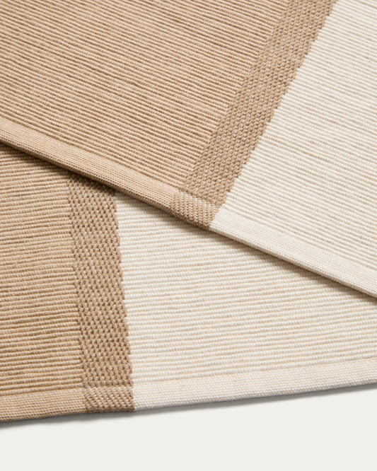 Ensemble Tari de 2 sets de table 100% coton beige 35 x 50 cm