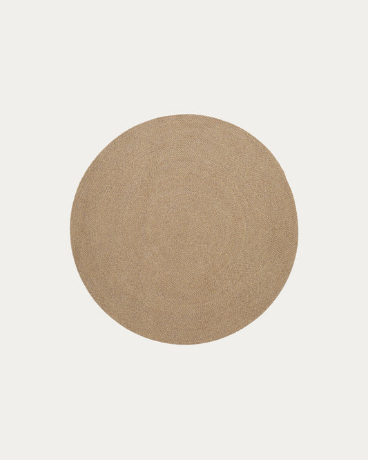 Tapis Despas en fibres synthétiques beige Ø150 cm