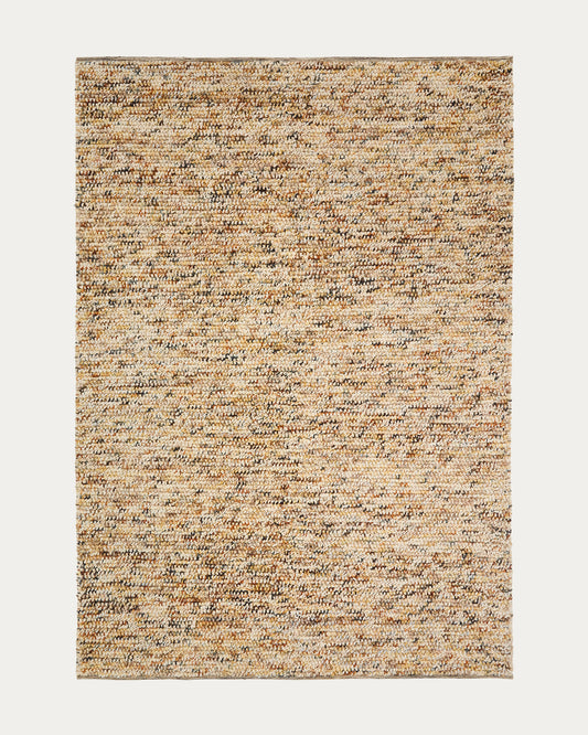 Tapis Elanis en laine bouclette multicolore 200 x 300 cm