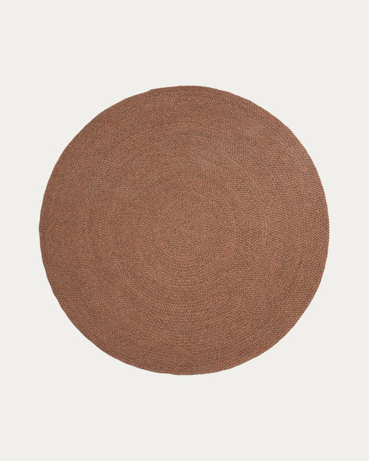Tapis Despas en fibres synthétiques terracotta Ø200 cm