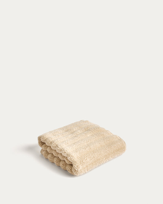 Essuie-mains Navira 100 % coton beige 30 x 50 cm