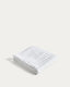 Serviette de toilette Navira 100 % coton blanc 50 x 90 cm