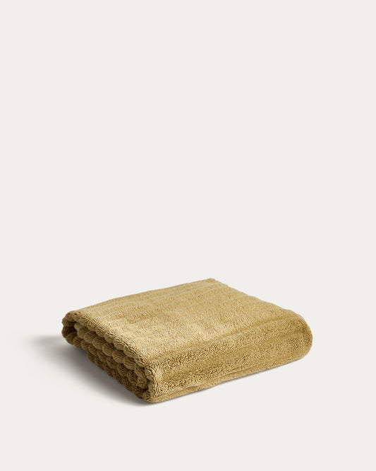 Serviette de toilette Navira 100 % coton vert clair 50 x 90 cm